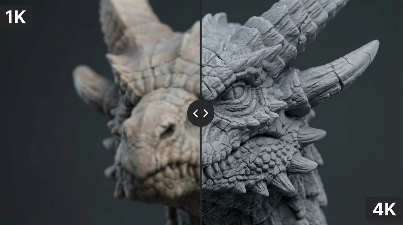 3D model showing superior texture quality